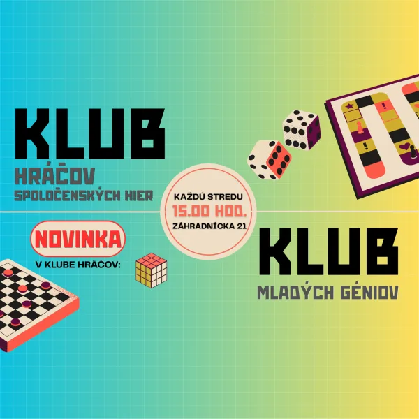 Logo Klub hráčov v Hornonitrianskej knižnici v Prievidzi